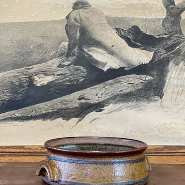 Vintage Speckled Ceramic Bowl 