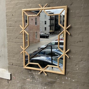 Modern Bamboo Mirror