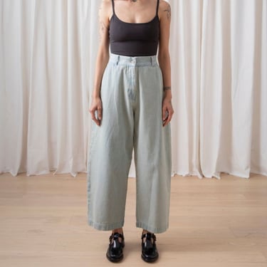 Ali Golden Loose Barrel Pant - Light Denim