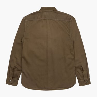 RRL Garment-Dyed Herringbone Twill Workshirt - Olive