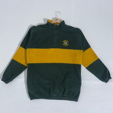 Vintage Packers Fleece Quarter Zip Jacket Sz. L