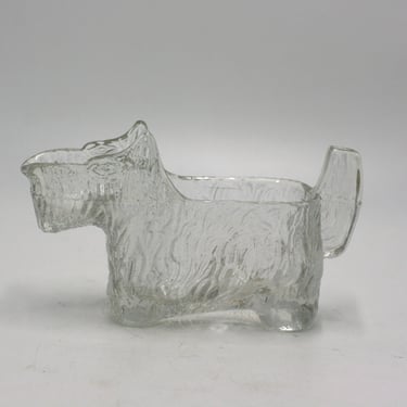 vintage glass scottie dog creamer 