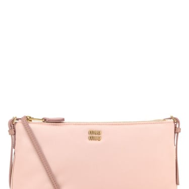 Miu Miu Women Pink Satin Shoulder Bag