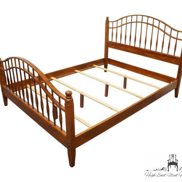 ETHAN ALLEN Country Crossings Collection Queen Size Windsor Bed 17-5641 - 227 Cinnamon Finish 