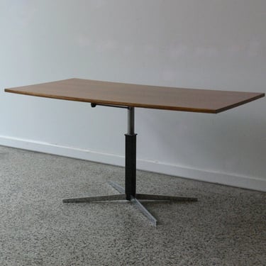 Vintage Adjustable German Teak Dining Table // Desk // Coffee Table by Wilhelm Renz 