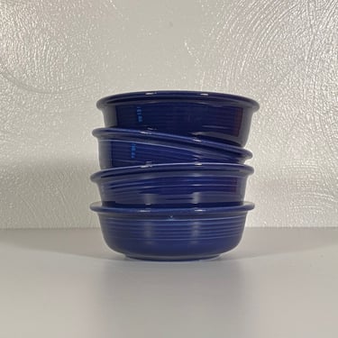 Fiestaware Cobalt 4.75" Fruit Bowls - Set of Four 