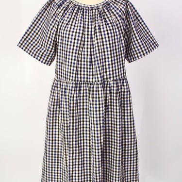 Caron Callahan Gingham Midi Dress