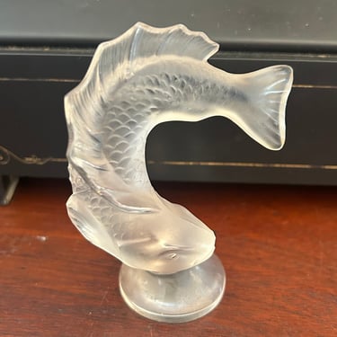 Lalique koi fish figure 