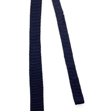 Vintage 1970s/1980s PIERRE CARDIN Wool Knit Necktie ~ Square Bottom Tie ~ 70s / 80s 