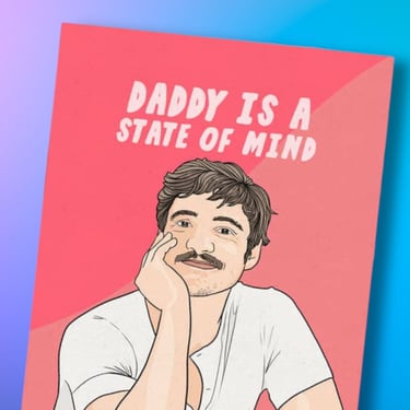 Pedro Pascal Daddy Greeting Card