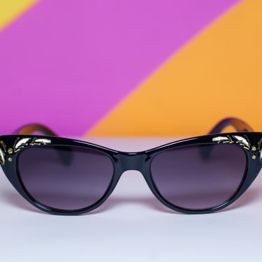 Retro Black Cat Eye Sunglasses | Vintage 50s Inspired 