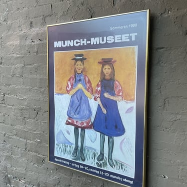 Edvard Munch Exhibition Poster, Summer 1980