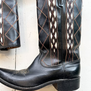 1970s Hand-Made Cowboy Boots 