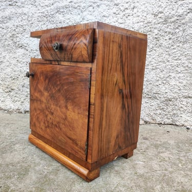 Vintage Bedside Table/ Mid Century/ Nightstand Storage/ Retro Night Table/ Storage Tables/ Wooden Nightstand/ Vintage Furniture / Yugoslavia 