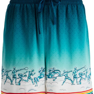 Casablanca Silk Bermuda Shorts 'The Goddess Of The Men