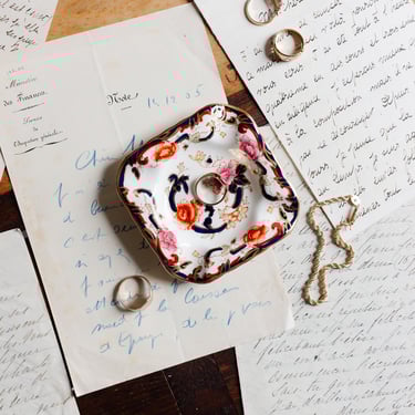 mason's &quot;mandelay&quot; ceramic ashtray