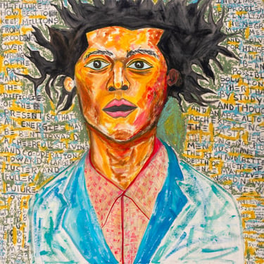 Orielle Caballos Ode to Basquiat Acrylic on Canvas