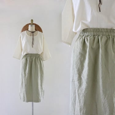 fern linen skirt 26-34 