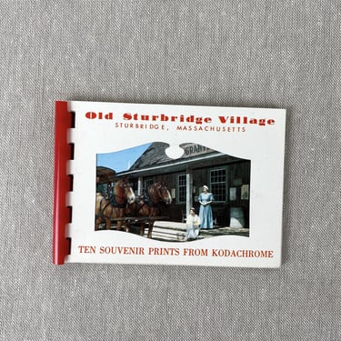 Old Sturbridge Village souvenir print book - vintage 1950s souvenir 