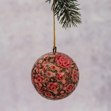 BWC Pink Floral Ornament