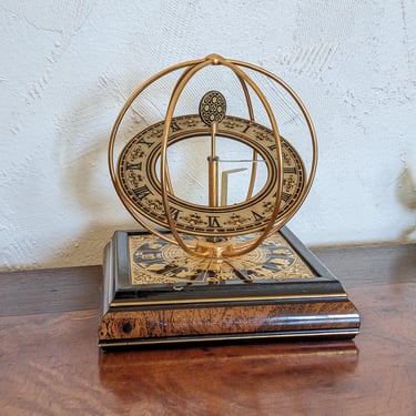 Vintage Ornate Zodiac Sundial Clock 