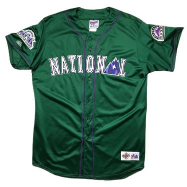 Vintage 1998 Majestic Diamond Collection MLB All Star Game Made in USA National League Colorado Rockies Baseball Jersey Size XL 