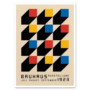 Bauhaus Mixed Squares Print 13x19