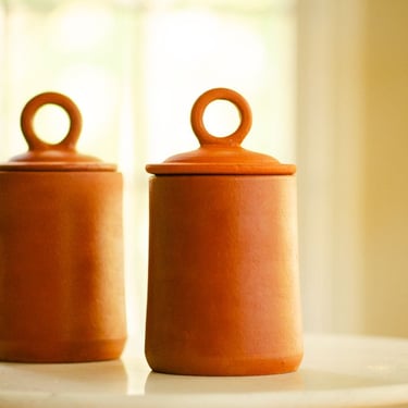 Handmade Terracotta Multipurpose Jar - Medium,Earthenware Container,Terracotta Jar, Housewarming Gift, Kitchen Storage 