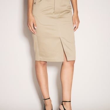 Saint Laurent Women Gabardine Pencil Skirt