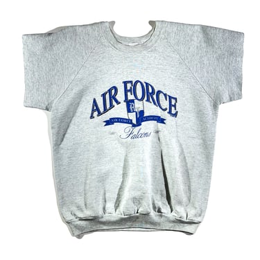 Vintage Air Force Crewneck Falcon Sports Cut Sleeves Sweatshirt Military 50/50 USA Made