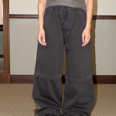 Ottolinger Baggy Cargo Pants - Dark Brown