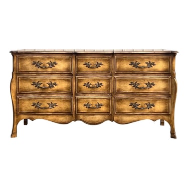 Ruder of New York 9 Drawer Louis XV Style Dresser 