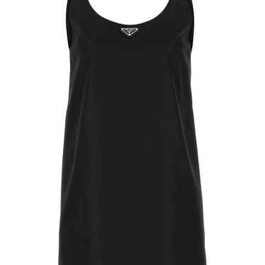 Prada Women Black Re-Nylon Mini Dress