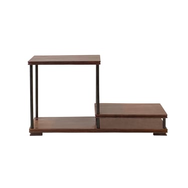 Natural Brown Wood Step Shape Table Top Curio Display Easel Stand ws2948E 