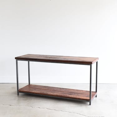Stoic Reclaimed Wood Console Table / Lower Shelf 