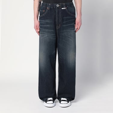 Maison Mihara Yasuhiro Black Oversized Washed Jeans Men