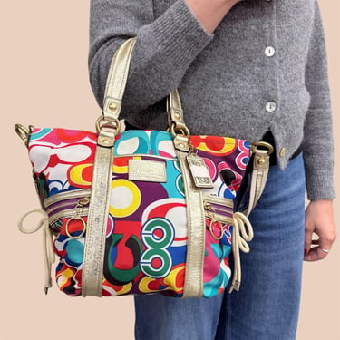 Vintage Coach Gallery Signature Zip Tote Retro 2000s | Retrospect