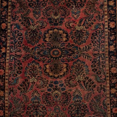 Persian Sarouk Rug, 4.9' x 3.3'