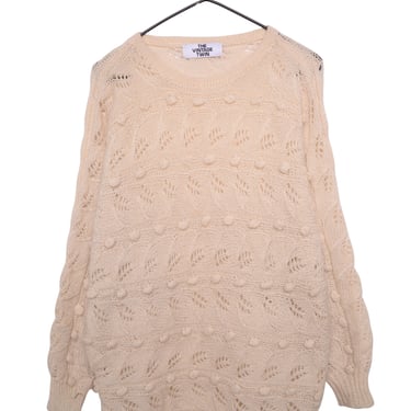 Open Knit Textured Sweater