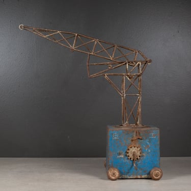 Antique French Toy Crane, c.1930