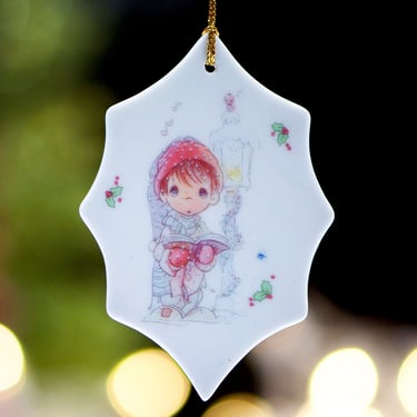 VINTAGE: 1991 - Precious Moments Porcelain Christmas Ornament - Glory to God in the Highest - SKU 15-C1-00030636 