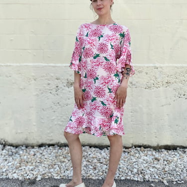 Rosy Pink Vivienne Tam Floral Dress