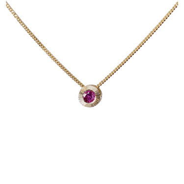 Small Aurora Ruby Necklace