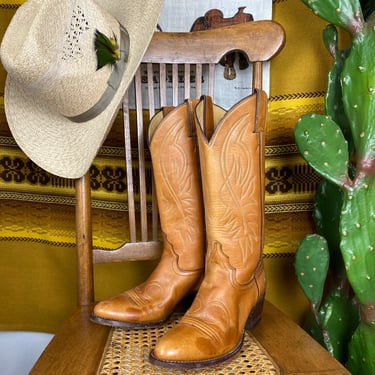 Vintage Justin Leather Cowboy Boots Men’s 5 1/2B or Women’s 7 Narrow 