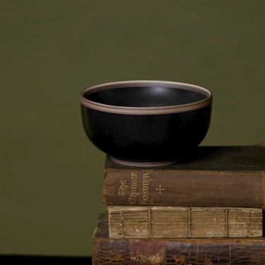 Semi-matte Black Middle Kingdom 'Hermit' Soup Bowl