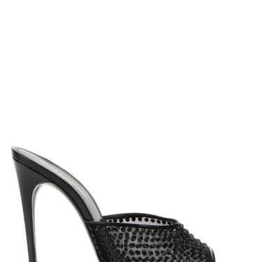 Saint Laurent Women Embellished Mesh Gippy 110 Mules