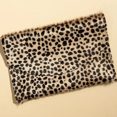 PRIMECUT Envelope Pouch - Tiny Spotted Hair On Hide