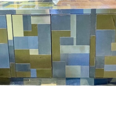 Signed Paul Evans for Directional 'Cityscape' PE 200 Sideboard, Circa 1975.