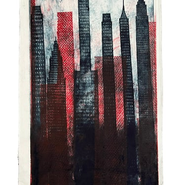 Mitsushige Nishiwaki | "NY Skyline" Red/Black