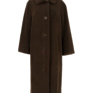 Stand Studio Women Chocolate Teddy Kenca Coat